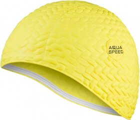 Ujumismüts Aqua-speed Bombastic Tic Tac 07 117, kollane hind ja info | Ujumismütsid | hansapost.ee