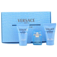 Набор Versace Man Eau Fraiche: EDT для мужчин, 5 мл + гель для душа, 25 мл + бальзам после бритья, 25 мл цена и информация | Мужские духи | hansapost.ee