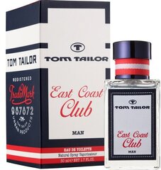 Tualettvesi meestele Tom Tailor East Coast Club Man EDT 50 ml цена и информация | Мужские духи | hansapost.ee