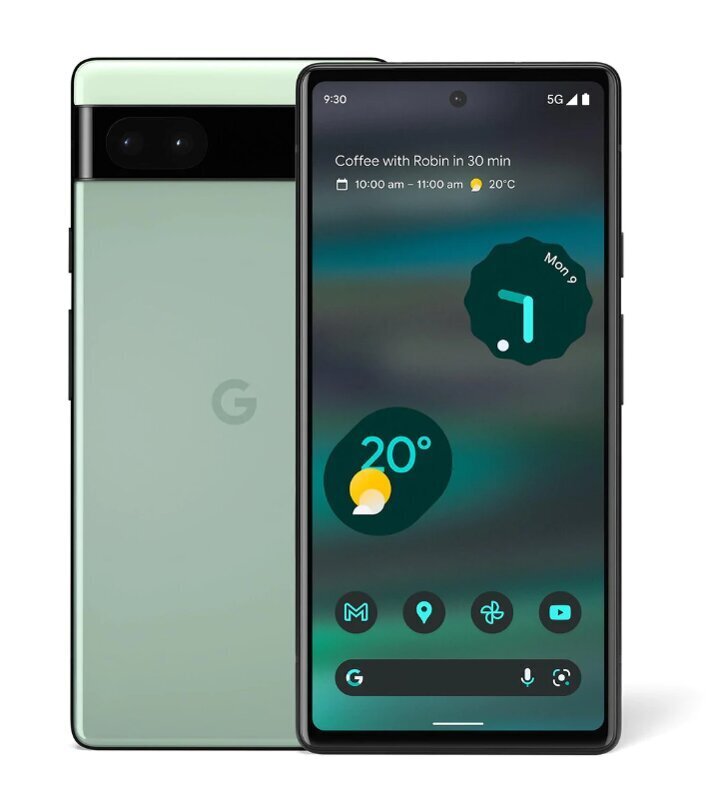 Google Pixel 6a 5G Dual SIM 6/128GB Sage Green (GA03715-GB) цена и информация | Telefonid | hansapost.ee