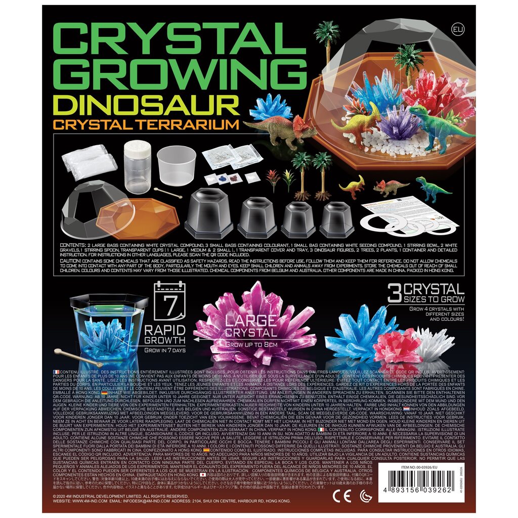 Кристаллический террариум с динозаврами Crystal Cultivation 4M цена |  hansapost.ee