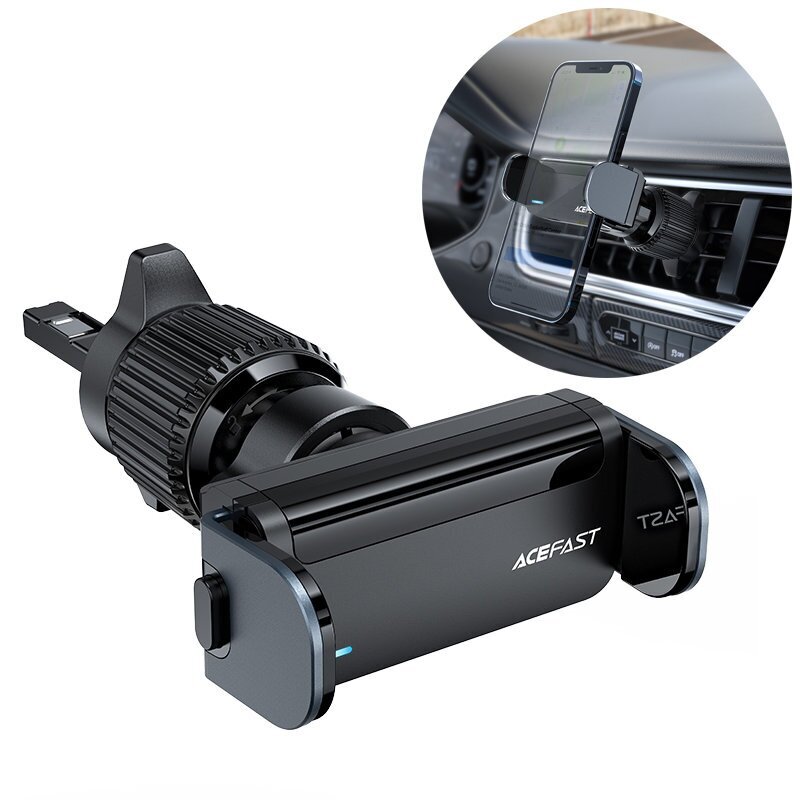 Acefast car automatic phone holder on the ventilation grille black (D9 black) hind ja info | Telefonihoidjad | hansapost.ee