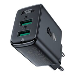 Acefast charger 2x USB 18W QC 3.0, AFC, FCP black (A33 black) hind ja info | Acefast Mobiiltelefonid, fotokaamerad, nutiseadmed | hansapost.ee