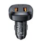 Acefast car charger 66W 2x USB / USB Type C, PPS, Power Delivery, Quick Charge 4.0, AFC, FCP, SCP black (B9) цена и информация | Laadijad mobiiltelefonidele | hansapost.ee