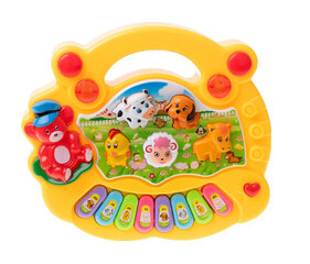 Детское пианино со звуками и желтым светом цена и информация | Игрушки для малышей | hansapost.ee
