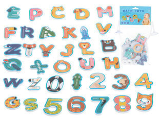 Игрушки для ванной - буквы и цифры цена и информация | Игрушки для малышей | hansapost.ee