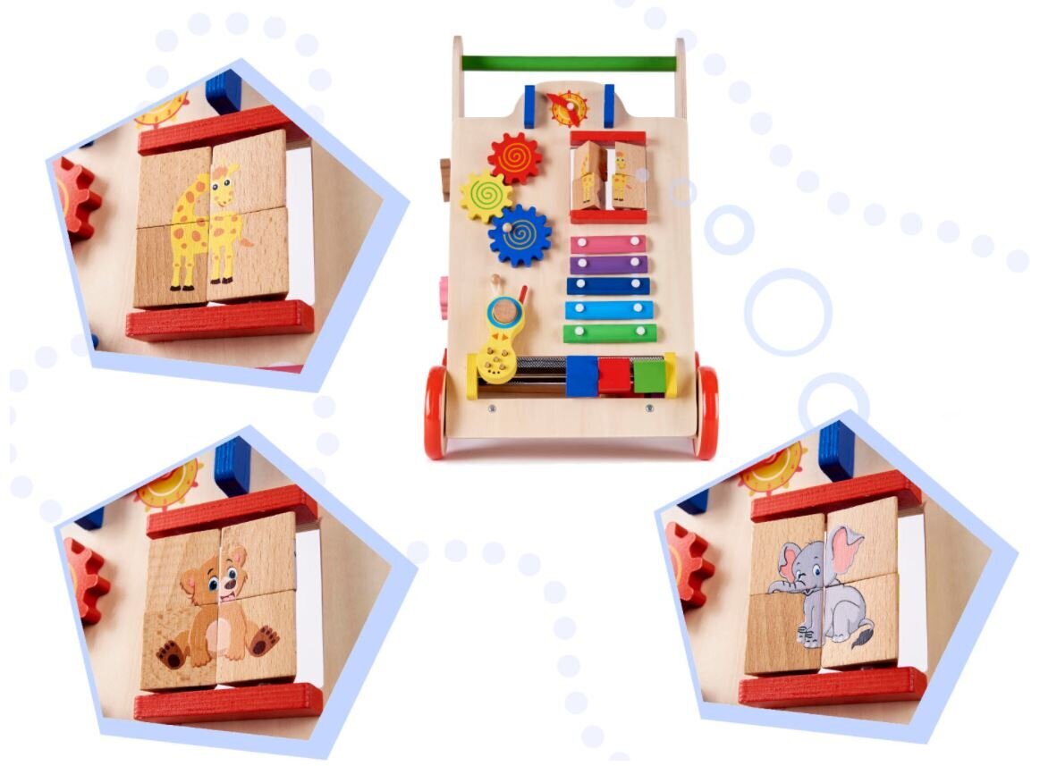 Puidust käimistugi 6 in 1 hind ja info | Arendavad laste mänguasjad | hansapost.ee