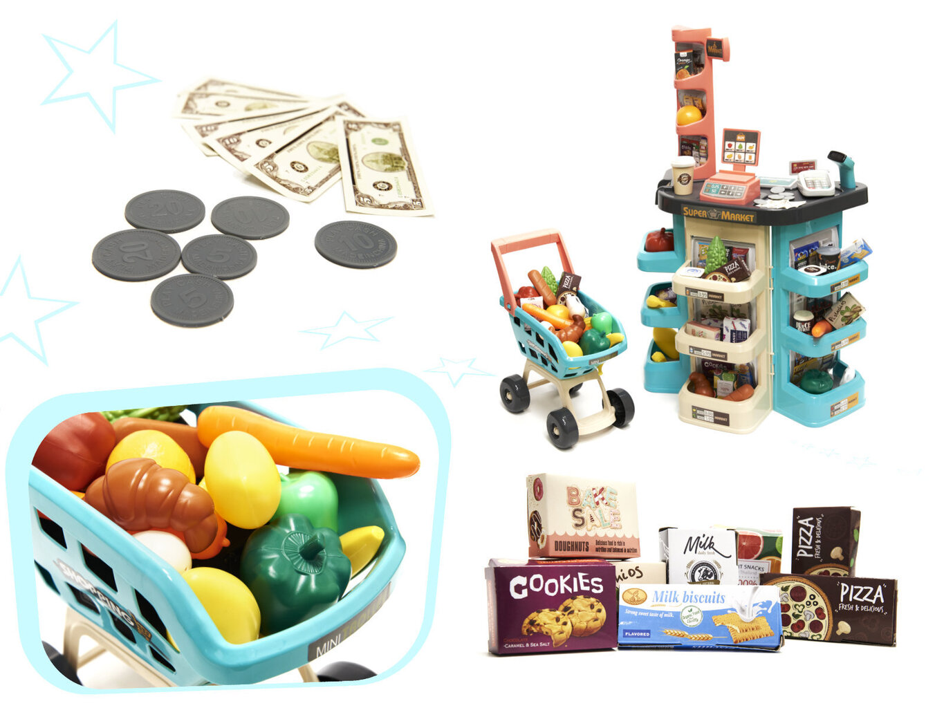 Mängukassa koos tarvikutega цена и информация | Arendavad laste mänguasjad | hansapost.ee