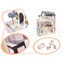 Деревянный кукольный домик МДФ, со светодиодной подсветкой и мебелью, 78 см цена и информация | Игрушки для девочек | hansapost.ee