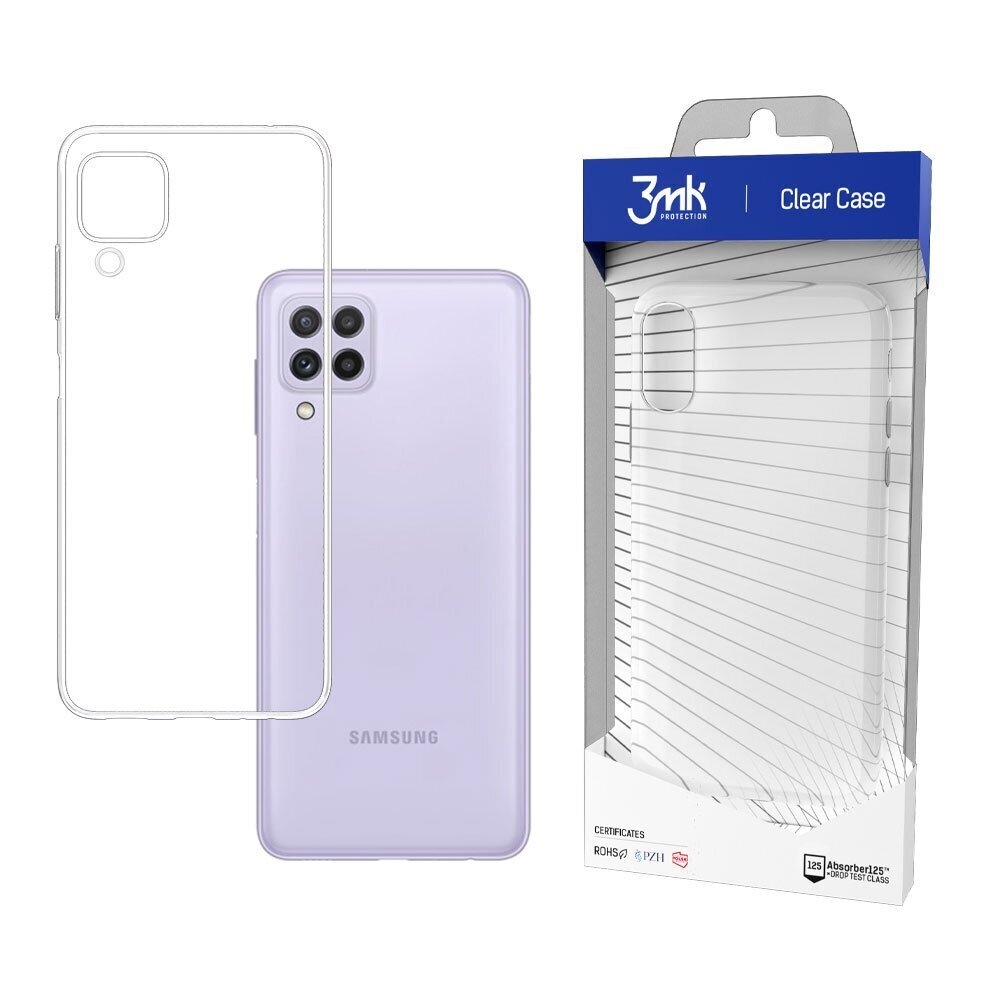 Samsung Galaxy A22 4G - 3mk Clear Case цена и информация | Telefonide kaitsekaaned ja -ümbrised | hansapost.ee