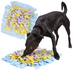 Игрушка для кошек и собак - обучающий обонятельный коврик, фиолетово-сине-желтый цена и информация | Игрушки для собак | hansapost.ee