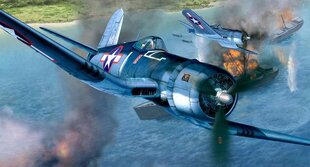 Клеевая модель Vought F4U-1A, синяя цена и информация | Склеиваемые модели | hansapost.ee