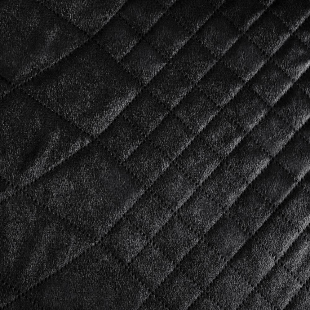 Voodikate Luiz3, must, 170 x 210 cm hind ja info | Pleedid, voodikatted ja päevatekid | hansapost.ee