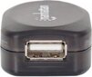 USB pikendus Manhattan USB 2.0 A-A M/F 10m, aktiivne hind ja info | Mobiiltelefonide kaablid | hansapost.ee