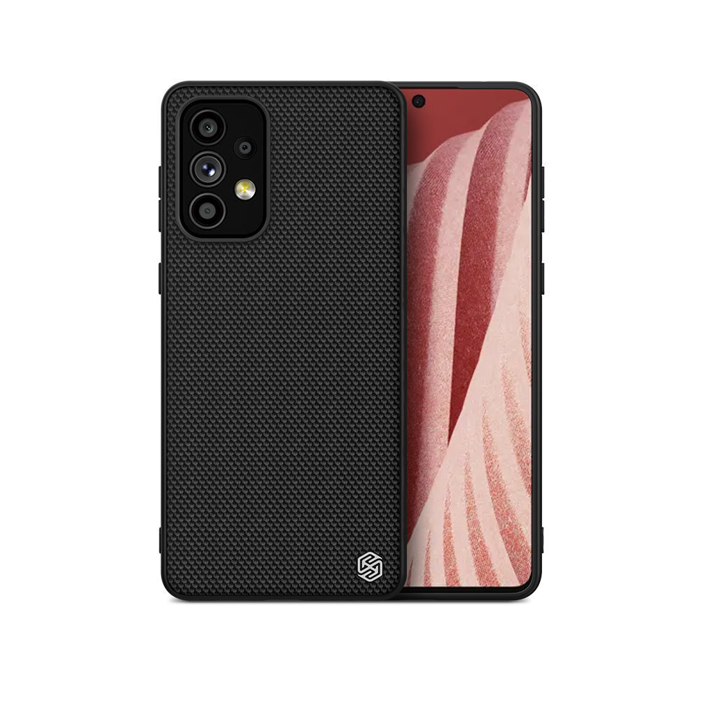 Nillkin Textured Case a durable reinforced case with a gel frame and nylon on the back of Samsung Galaxy A73 black hind ja info | Telefonide kaitsekaaned ja -ümbrised | hansapost.ee