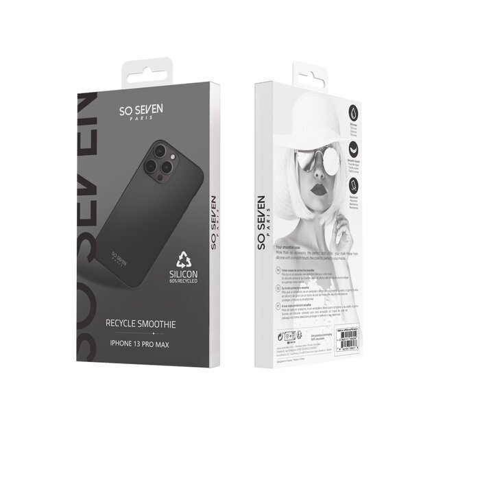 Apple iPhone 13 Pro Max Smoothie Silicone Cover By So Seven Black цена и информация | Telefonide kaitsekaaned ja -ümbrised | hansapost.ee