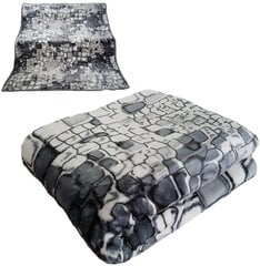 Voodikate - pleed KW-42, valge - must - hall, 160 x 210 cm price and information | Plaids, bedspreads and day blankets | hansapost.ee