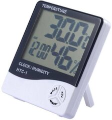 Hügromeeter, digitaalne kell, termomeeter, Hygromeeter thermometer цена и информация |  Метеорологические станции, термометры | hansapost.ee