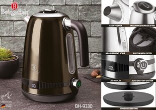Чайник 1,7 л, BERLINGER HAUS BH-9330 цена и информация | Электрочайники | hansapost.ee