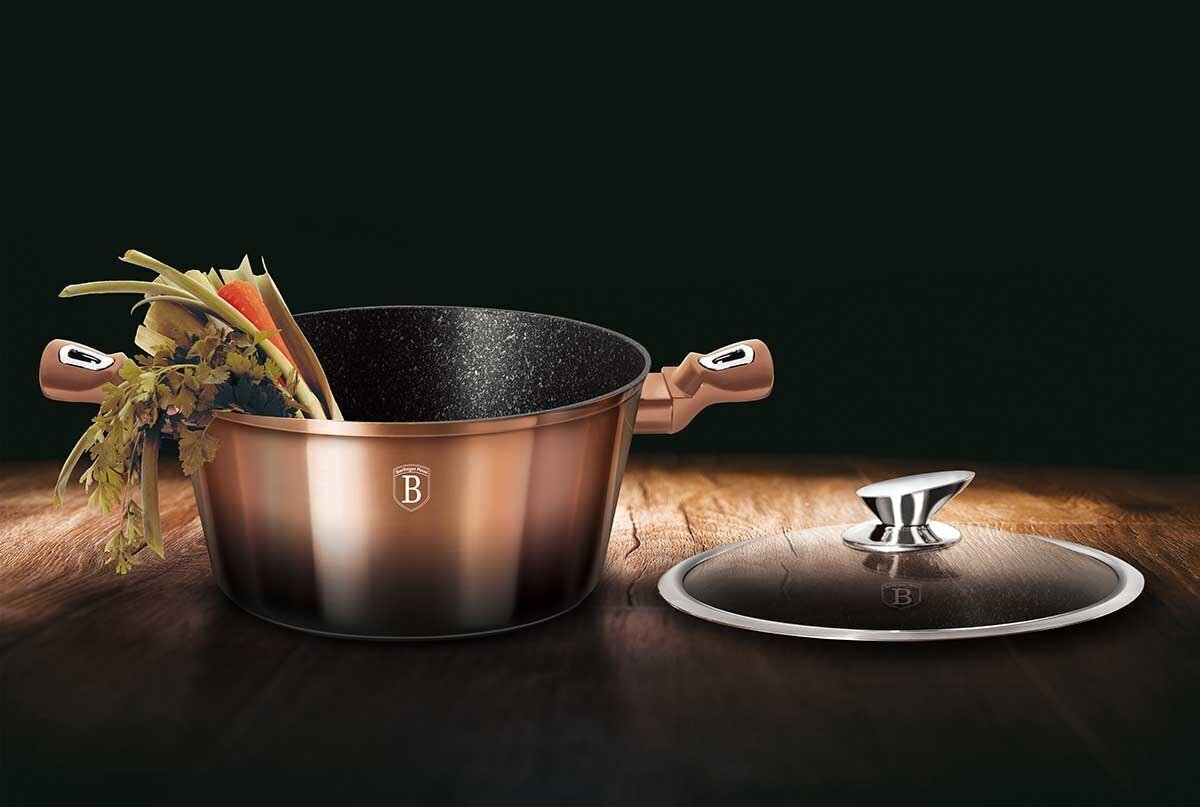 GRANIITPOT 28cm BERLINGER HAUS BH-6109 ROSE GOLD NOIR цена и информация | Potid | hansapost.ee