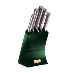 Berlinger Haus Набор ножей  5 с подставкой, Emerald edition цена и информация | Ножи и аксессуары для них | hansapost.ee