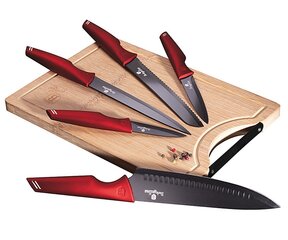 Berlinger Haus набор из 5 кухонных ножей с разделочной доской цена и информация | Ножи и аксессуары для них | hansapost.ee