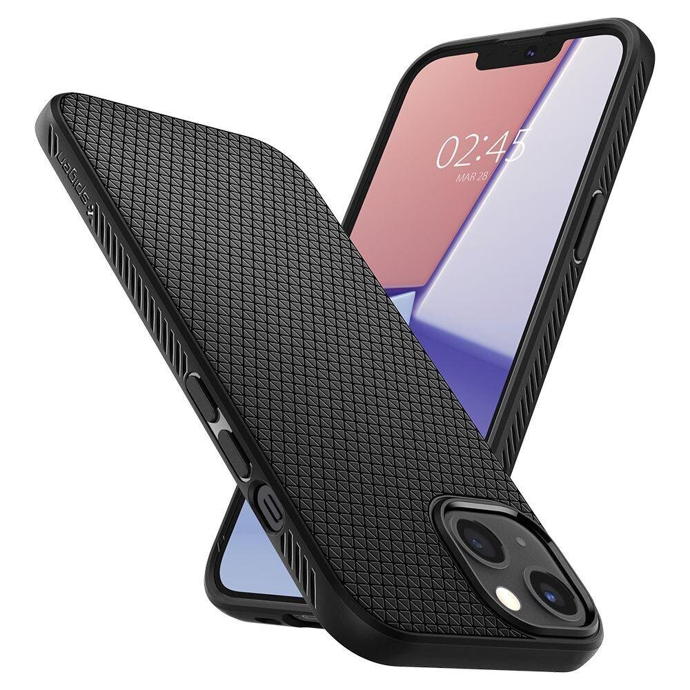 Telefoniümbris Spigen Liquid Air case cover for iPhone 13 mini thin gel cover matte black цена и информация | Telefonide kaitsekaaned ja -ümbrised | hansapost.ee
