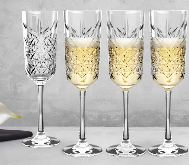 Pasabahce šampanjaklaasid Timeless, 175 ml, 4 tk. цена и информация | Klaasid, kruusid ja kannud | hansapost.ee