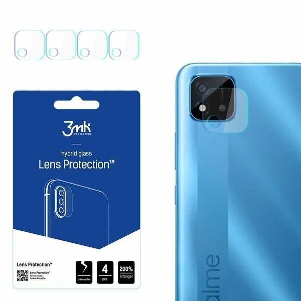 3MK Lens Protect telefoni Realme C11 2021 kaamerale, 4 tk hind ja info | Ekraani kaitseklaasid ja kaitsekiled | hansapost.ee