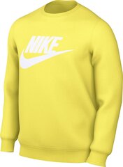 Nike meeste dressipluus NSW CLUB BB CREW GX, kollane hind ja info | Pusad meestele | hansapost.ee