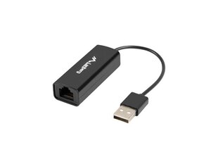 Lanberg NC-0100-01 cable interface/gender adapter USB-A RJ-45 Black цена и информация | Материнские платы	 | hansapost.ee