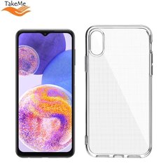 TakeMe Clear seeria läbipaistev 2 mm õhuke tagakaane ümbris Samsung Galaxy A23 4G (A235F) / A23 5G hind ja info | Telefonide kaitsekaaned ja -ümbrised | hansapost.ee