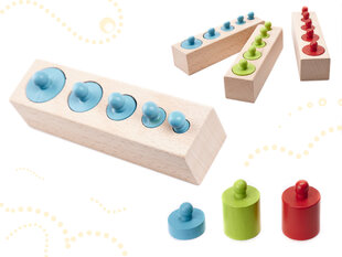 Развивающий пазл из деревянных кубиков - город (100 деталей) цена и информация | Развивающие игрушки для детей | hansapost.ee