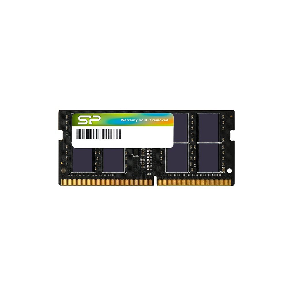 SILICON POWER DDR4 SODIMM RAM memory 3200 MHz CL22 8 GB (SP008GBSFU320X02) Black цена и информация | Operatiivmälu | hansapost.ee