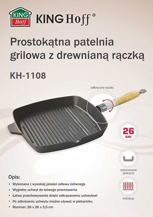 Malmist grillpann kinghoff kh-1108 26cm hind ja info | Pannid | hansapost.ee