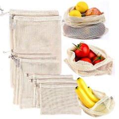 Многоразовый пакет для овощей, фруктов, сушеных грибов, 35х45 см цена и информация | Контейнеры для хранения продуктов | hansapost.ee