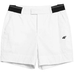 Lühikesed püksid naistele 4F H4L21 W shorts SKDF080 10S, valge цена и информация | Женские шорты | hansapost.ee