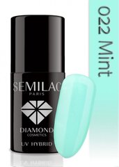 Geel küünelakk Semilac UV Hybrid 7 ml, 022 Mint цена и информация | Лаки для ногтей, укрепители для ногтей | hansapost.ee