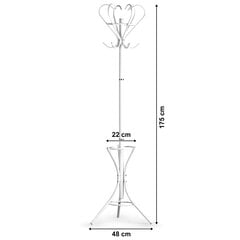 Riidepuud, valge цена и информация | Вешалки для одежды | hansapost.ee