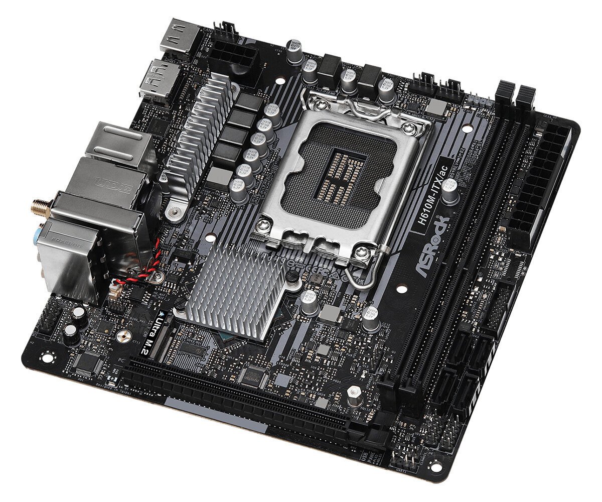 Asrock H610M-ITX/ac Intel H610 LGA 1700 Micro ITX цена и информация | Emaplaadid | hansapost.ee