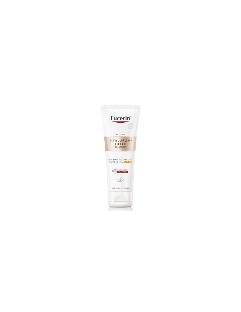 Eucerin Noorendav kätekreem Hyaluron-Filler + Elasticity SPF 30 (Hand Cream) 75 ml цена и информация | Kehakreemid, kehaõlid ja losjoonid | hansapost.ee