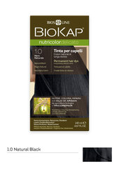 Краска для волос Biokap Nutricolor Delicato 1.0 / натуральный черный цена и информация | BioKap Духи, косметика | hansapost.ee