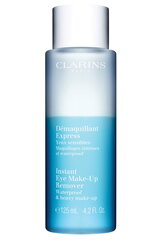 Двухфазное средство для снятия макияжа с глаз Clarins Instant Eye Make-Up Remover, 125 мл цена и информация | Аппараты для ухода за лицом | hansapost.ee