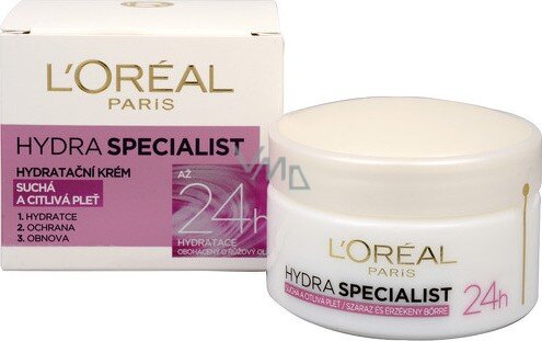 L´Oréal Paris Igapäevane niisutav kreem kuivale ja tundlikule nahale (Hydra Specialist) 50 ml цена и информация | Näokreemid | hansapost.ee