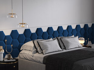 Pehmed seinapaneelid, 3 tk, Cosmopolitan Design Lovon R6, sinine hind ja info | Pehmed seinapaneelid | hansapost.ee