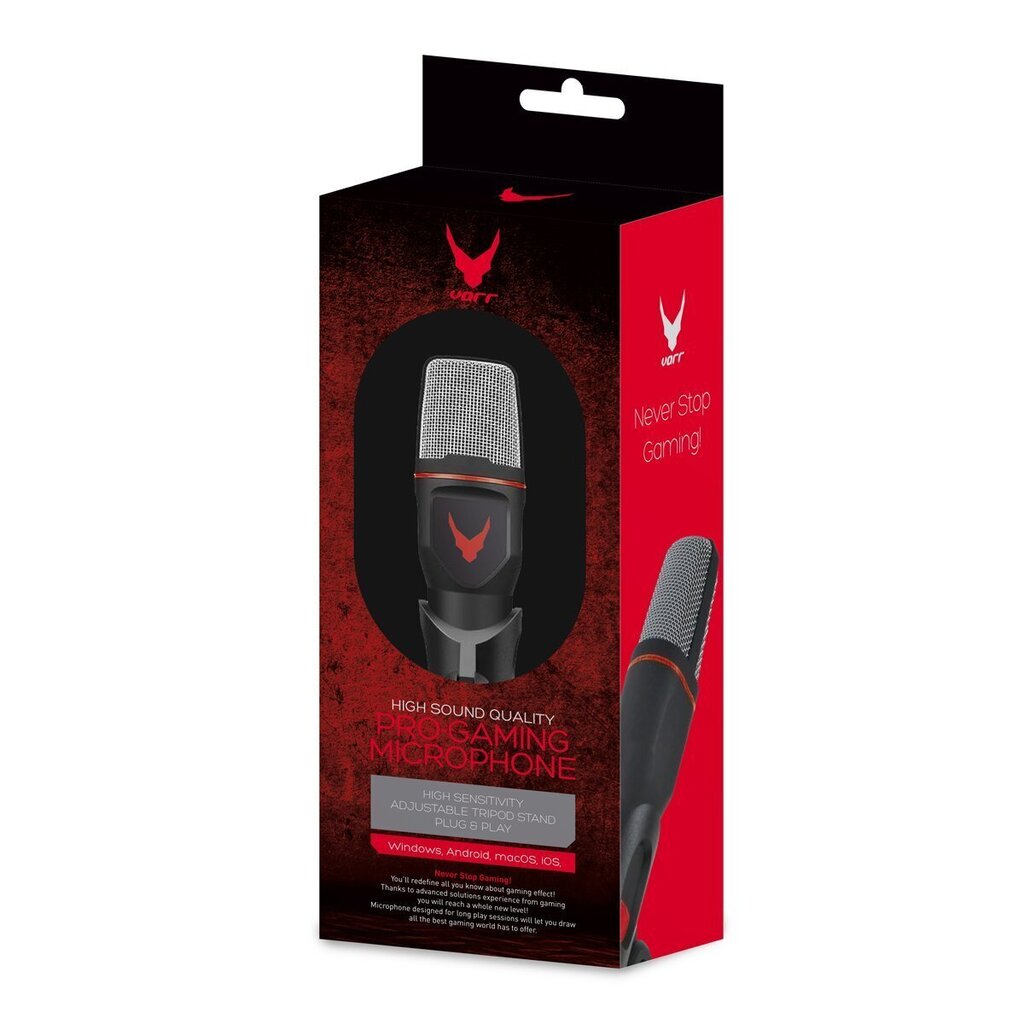 Varr VGMM Pro Gaming Microphone Mini + Tripod Black цена и информация | Mikrofonid | hansapost.ee