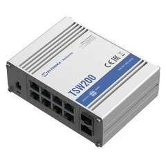 Ethernet-коммутатор Teltonika TSW200 10/100/1000 Мбит/с (RJ-45) цена и информация | Маршрутизаторы (роутеры) | hansapost.ee