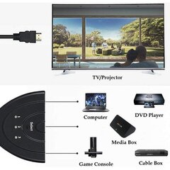 Переключатель Techly HDMI 3x1 FullHD 1080p / 4K@30Hz Pigtail цена и информация | Аксессуары для корпусов | hansapost.ee