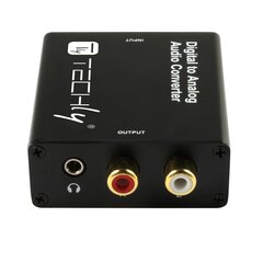 Helisignaali muundur Techly DAC Toslink Coaxial analoogile RCA L/R i 3.5mm hind ja info | Korpuste lisatarvikud | hansapost.ee