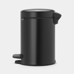 Pedaaliga prügikast NewIcon, 3l, matt must, Brabantia price and information | Trash cans | hansapost.ee